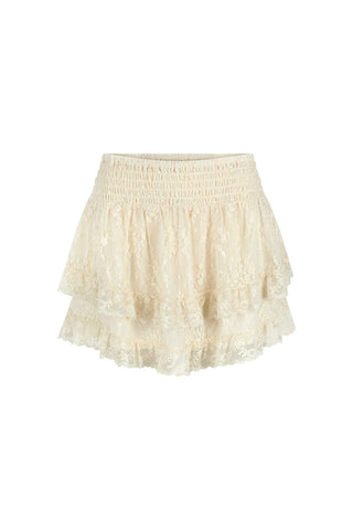 Labyrinth Lace Mini Skirt